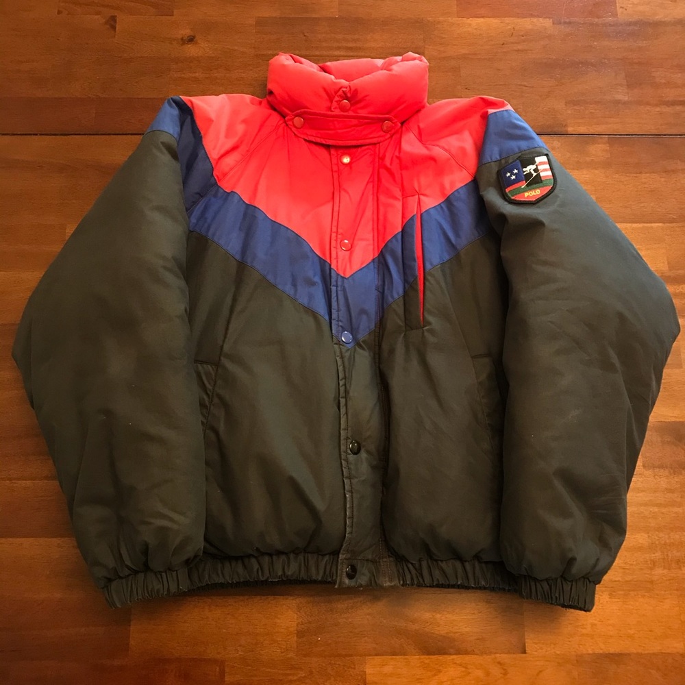 Vtg Polo Ralph Lauren Suicide Ski Puffer jacket